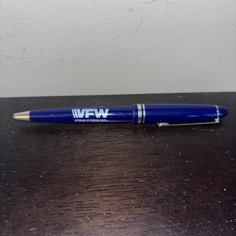 VFW Veterans of Foreign Wars | Blue Ballpoint‎ Pen | Promotional Item | Working